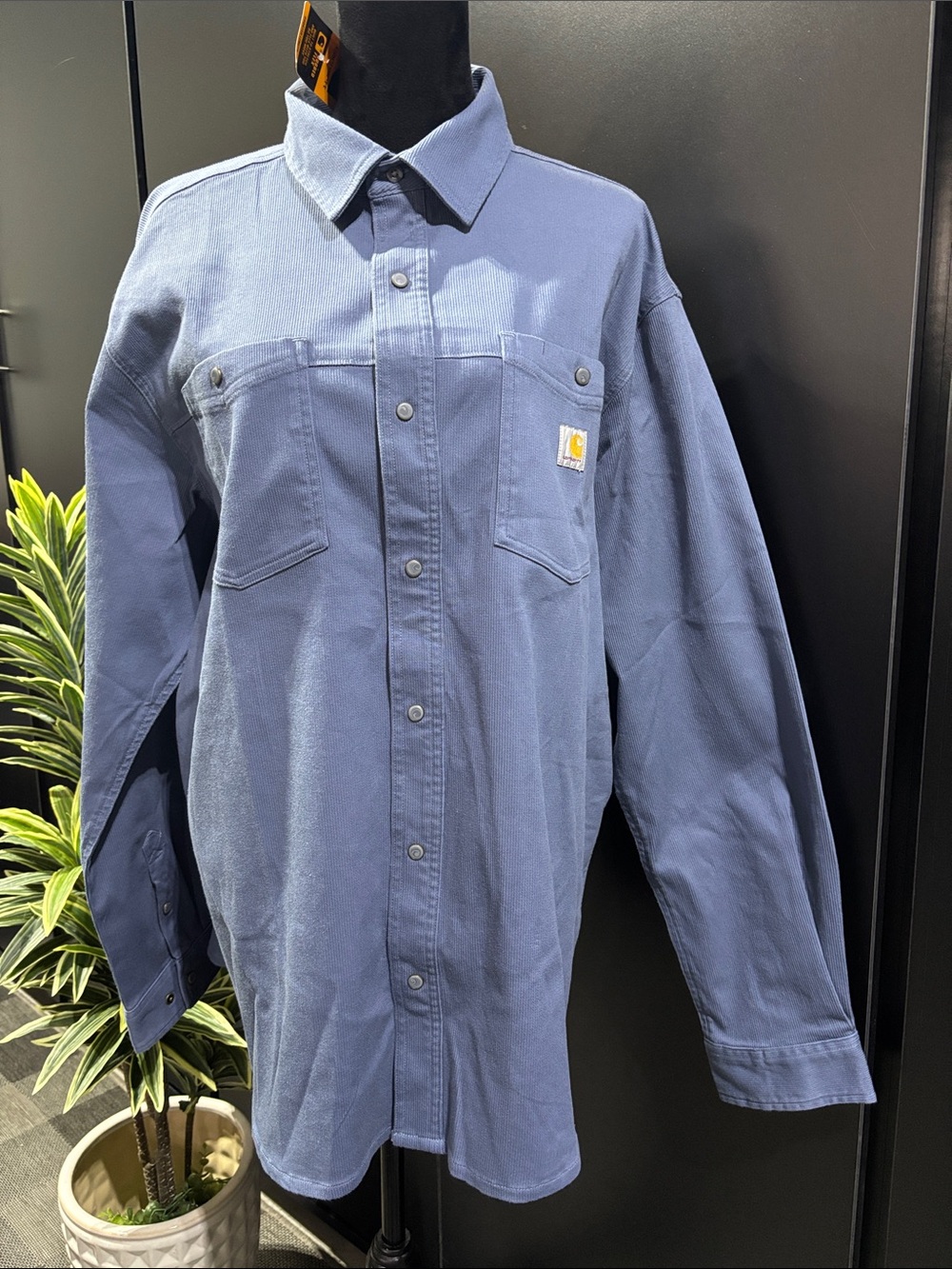Carhartt Montana Rugged Relaxed Fit cordoury,snap front & chest pockets